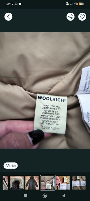 Parka copii Woolrich puf și pene 10 ani