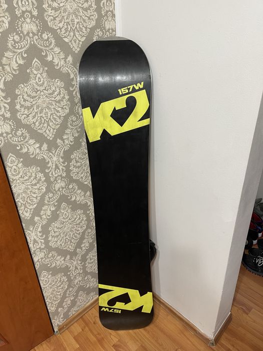 Placa snowboard 157 cm k 2 wide cu legaturi