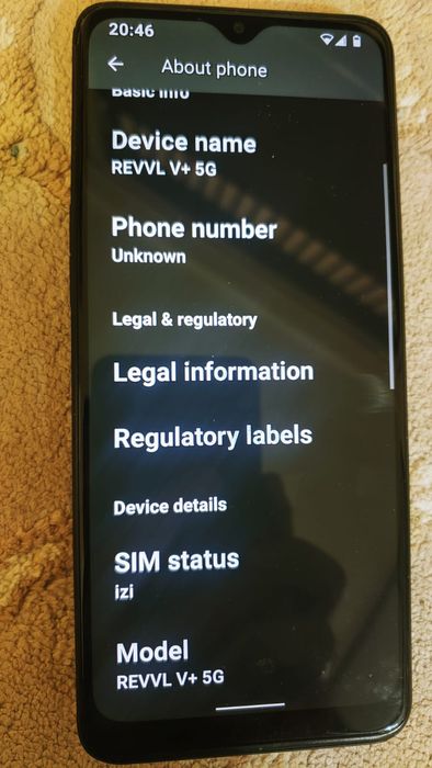 Американский смартфон Revvl V+5G