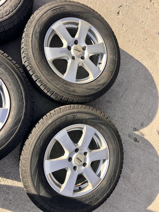 Jante aliaj 5x114,3, R16, cu cauciucuri 215/70/16