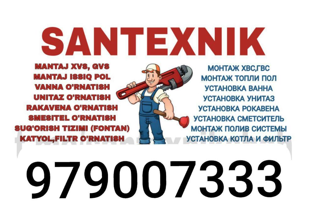 Santexnika ishlarini qilaman