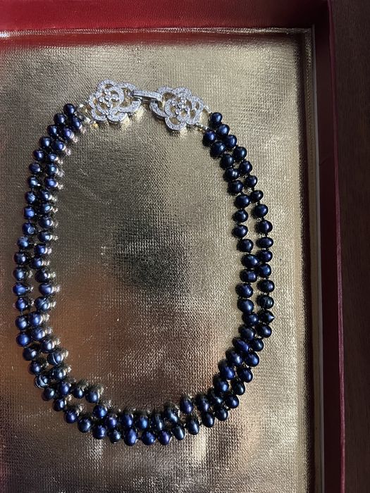 Coliere hand made din perle de cultura