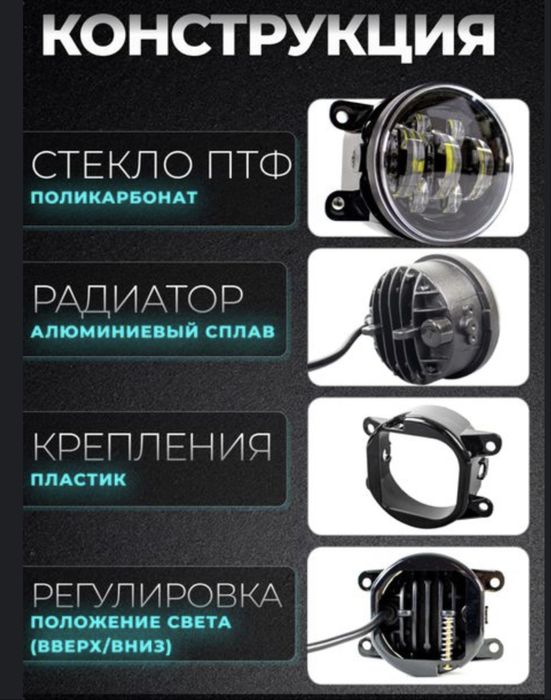 Универсальные светодиодные противотуманные фары (ПТФ / ДХО)