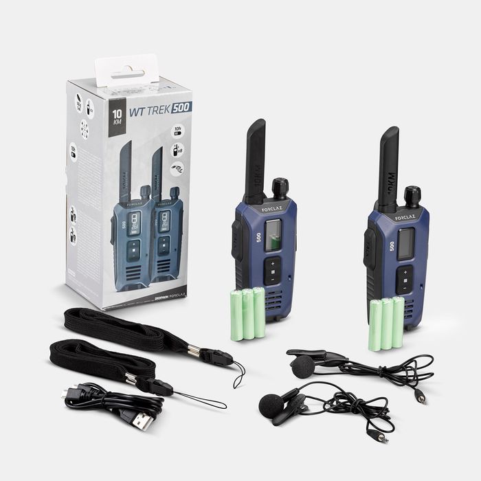 Set Walkie Talkie Reîncărcabile prin Usb - produs resigilat Decathlon