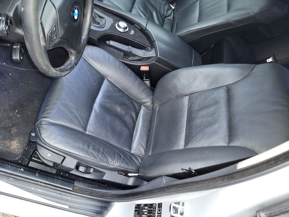 Interior piele neagra incalzit bmw e60
