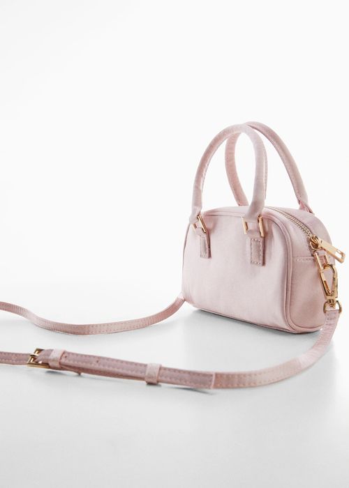 MANGO мини сатенена чанта