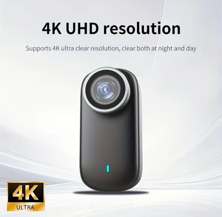 Cameră sport 4K Ultra HD wide-angle + accesorii complete. Nouă