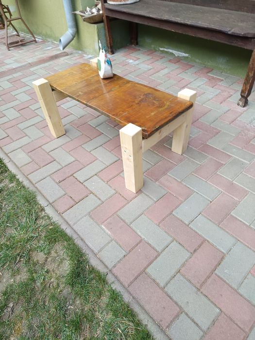 Masa cafea blat lemn recuperat