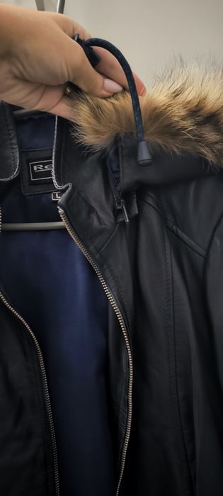 Jachetă de dama, din piele, de toamnă