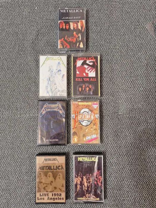Metallica. Лот 5 касети. Качествен оригинален студиен запис, кутия, обложка.