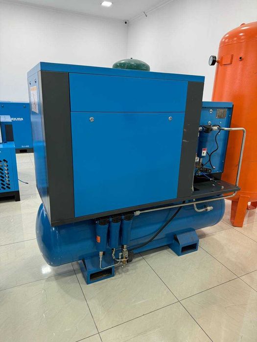 Винтовой компрессор 15 кВт (15 бар) Инверторный с осушителем и бак