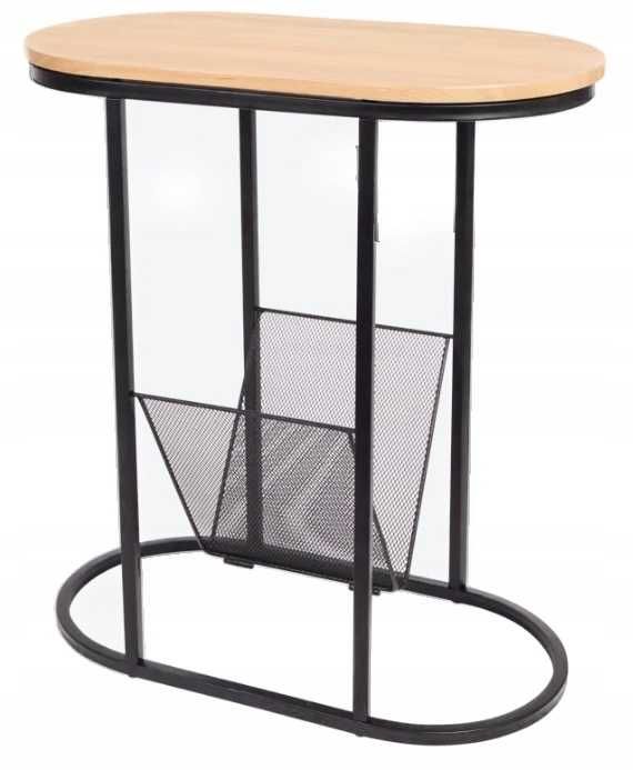 Странична маса Home Accents 50.5 x 27.5 x 55 см с поставка за вестници, МЕТАЛ
