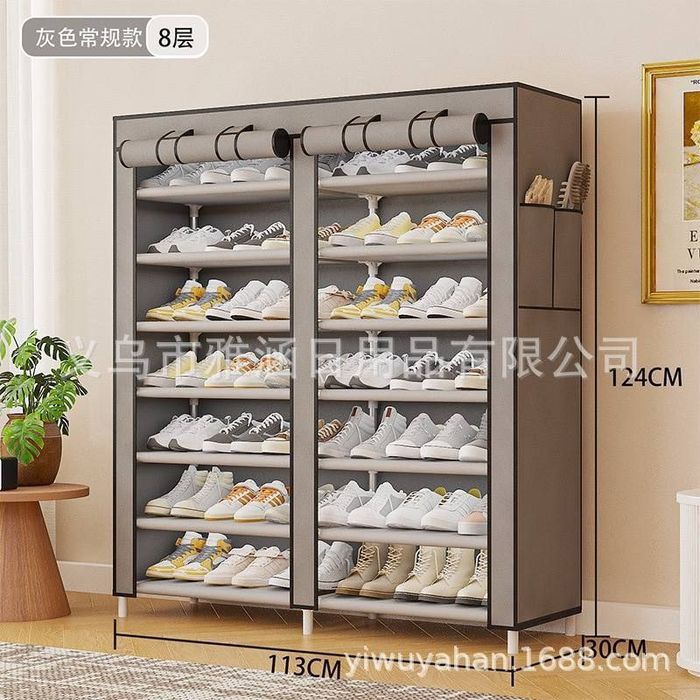 Стеллаж для обуви 10-уровневый, 158×113×30 см