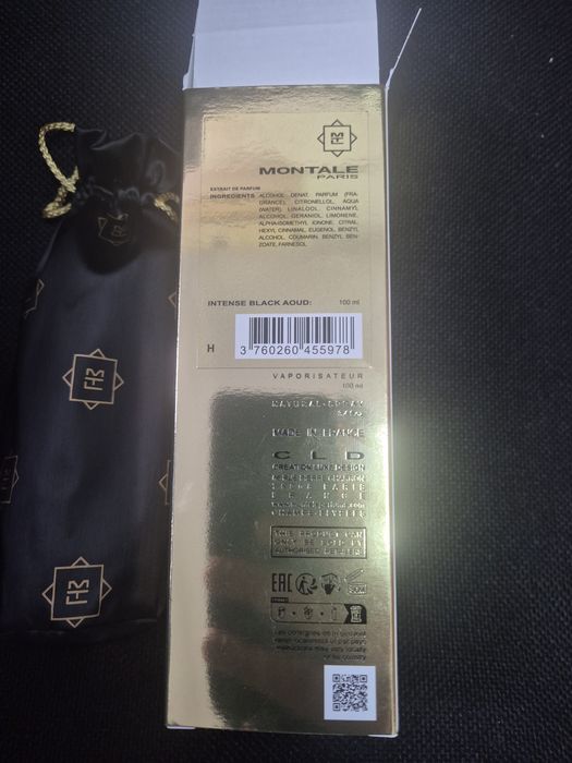 Vand Extrait parfum Montale Black Oud Intense 100 ml