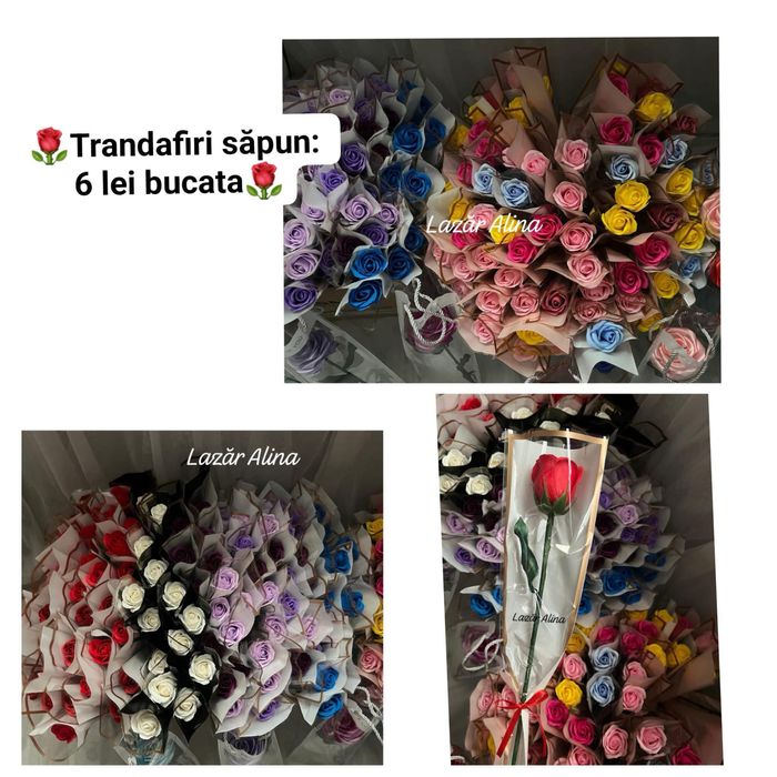 6 lei trandafir sapun