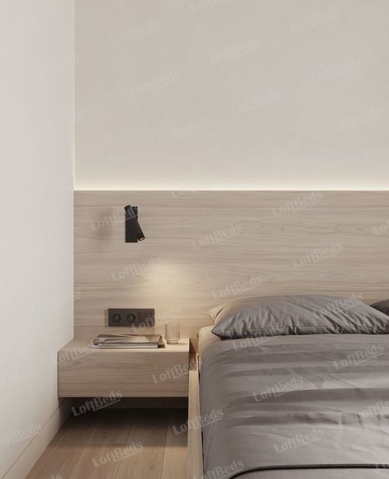 Двуспальная кровать с матрасом, в стиле hi-tech, СУЛТАН кровать