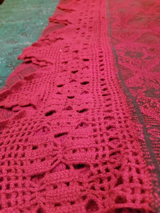 Кувертюра тъмно червена вишнева