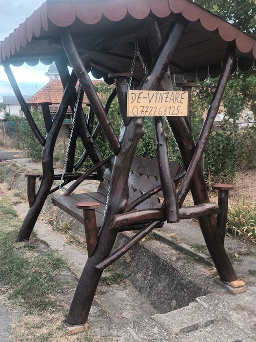 Vand leagăn balansuar din lemn ulm