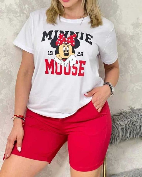 Дамски тениски с принт 12 модела XS-4XL