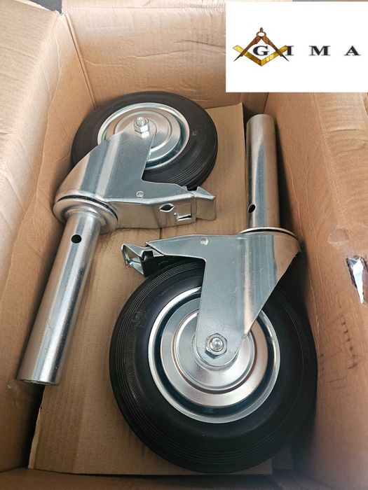 Нови въртящи колела за скеле със спирачка