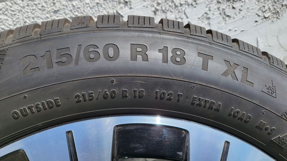 Jante aliaj originale Mercedes R18, anvelope Continental 215 60 18