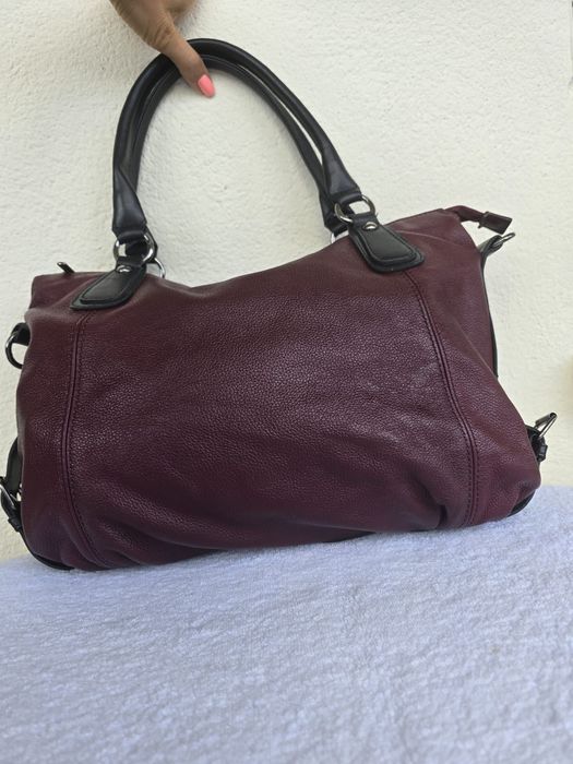 Стильная вместительная кожаная сумка из Испании