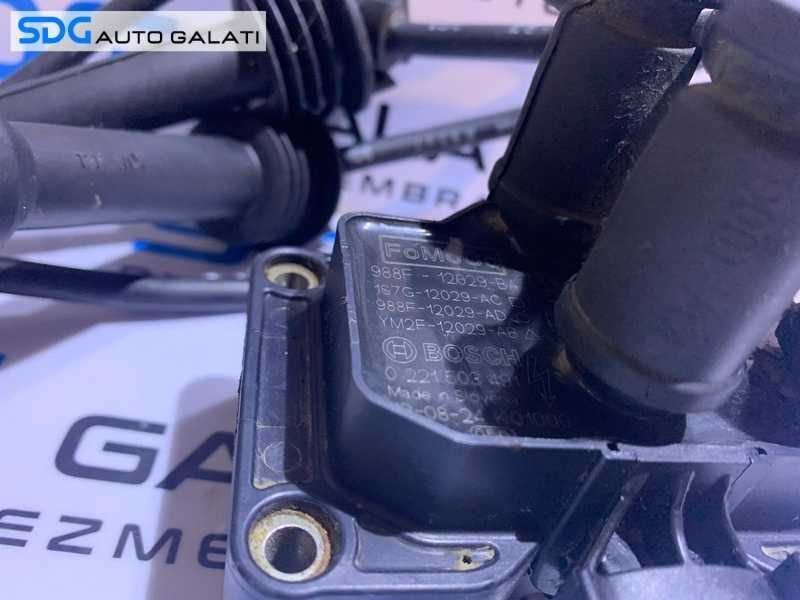 Bobina Inductie Completa cu Fisa Fise Ford Focus 1 1.4 1.6 1.8 2.0 1998 - 2004 Cod 988F-12029-BA 988F12029BA YM2F-12029-AB YM2F12029AB 0221503491 [D0187]