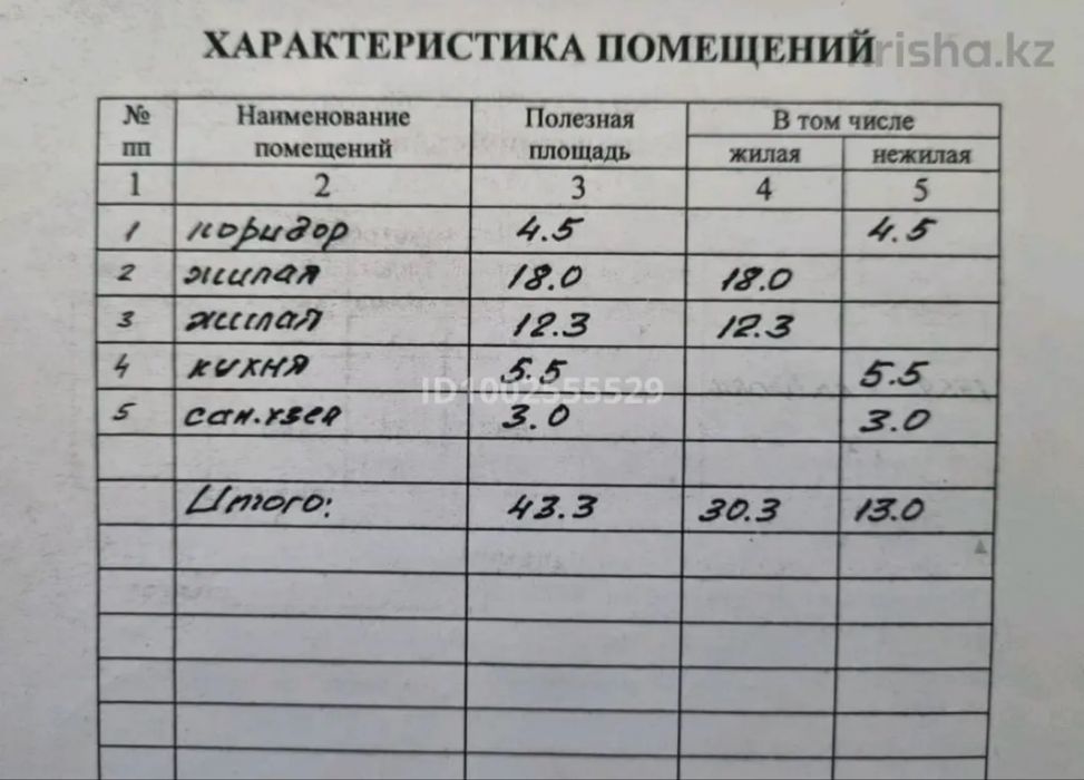 2 комнатная квартира