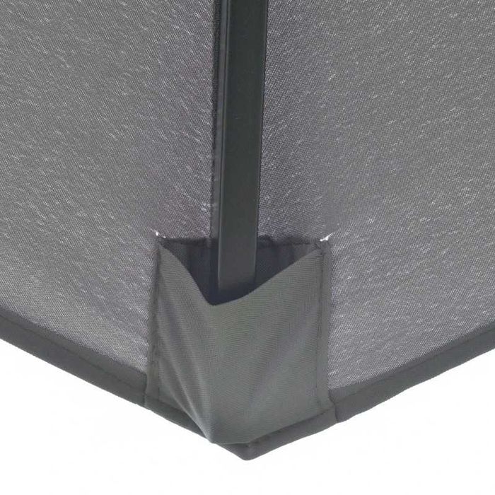 Outsunny 2,6 м чадър с 3 нива на покрива с манивела, с 8 ребра