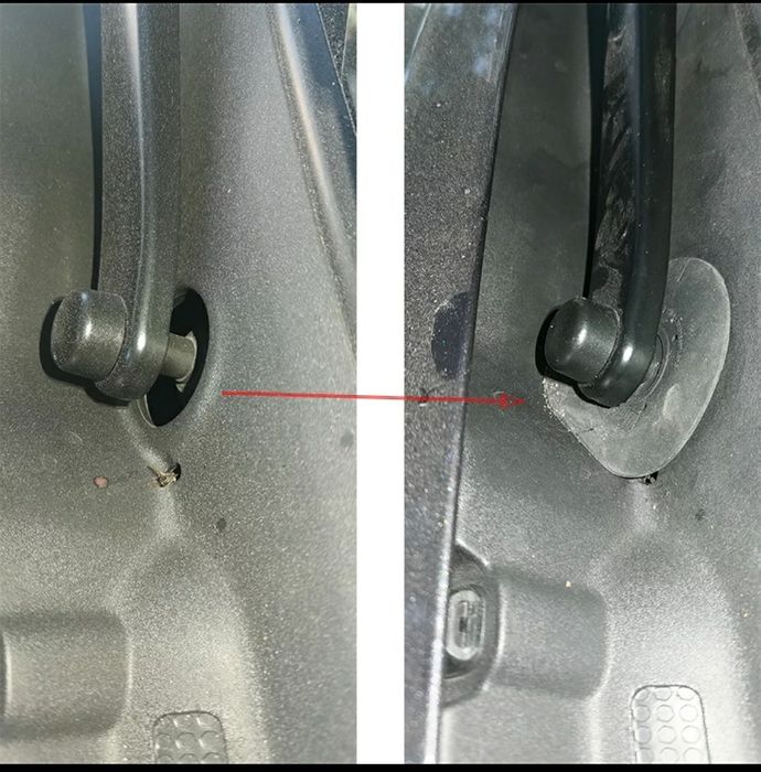 Protecție silicon pentru orificiu brat ștergător auto.