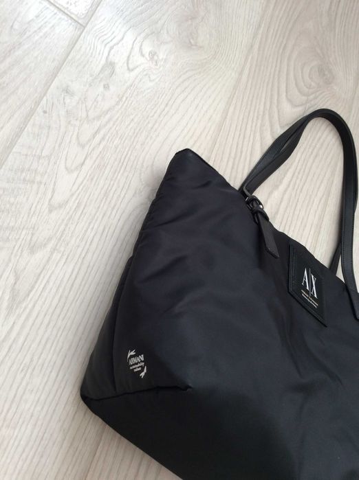 Armani Exchange Backpack Lightweight Nylon Black