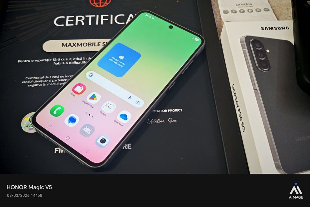 Samsung Galaxy A56 -5G / 128 GB / 8 GB RAM Black / Garanție