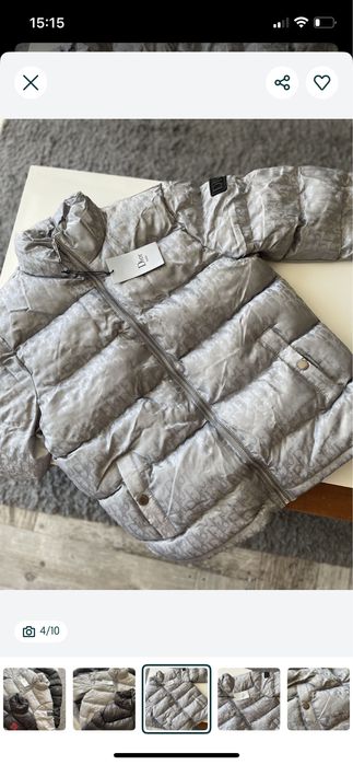 Мъжко зимно яке в сив цвят