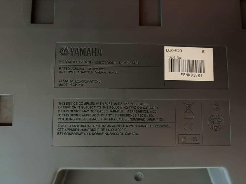 Yamaha DGX-620 – 88 клавиша, тежка клавиатура, работещо