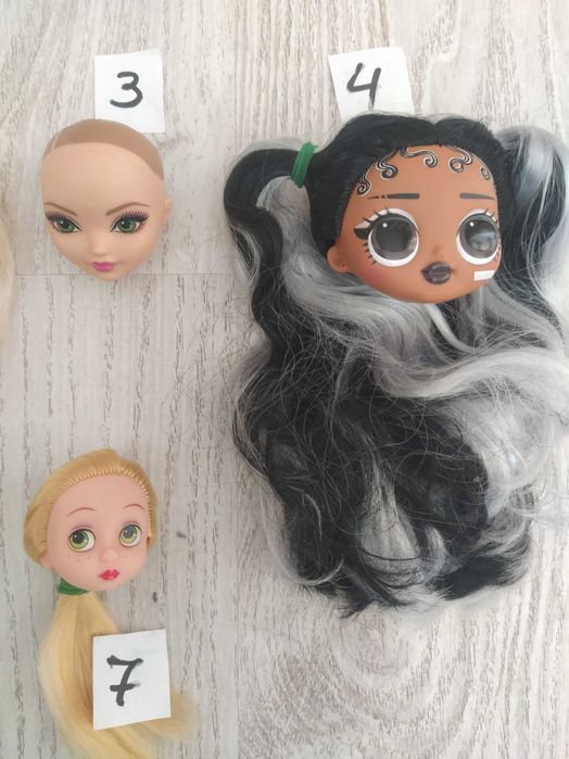 Барби, Кен, LOL OMG нови глави и ръце за ремонт на кукли.