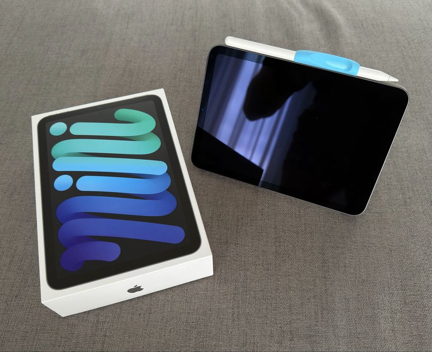 Vand combo iPad mini 6 wifi 256 gb cu apple pencil pro si husa