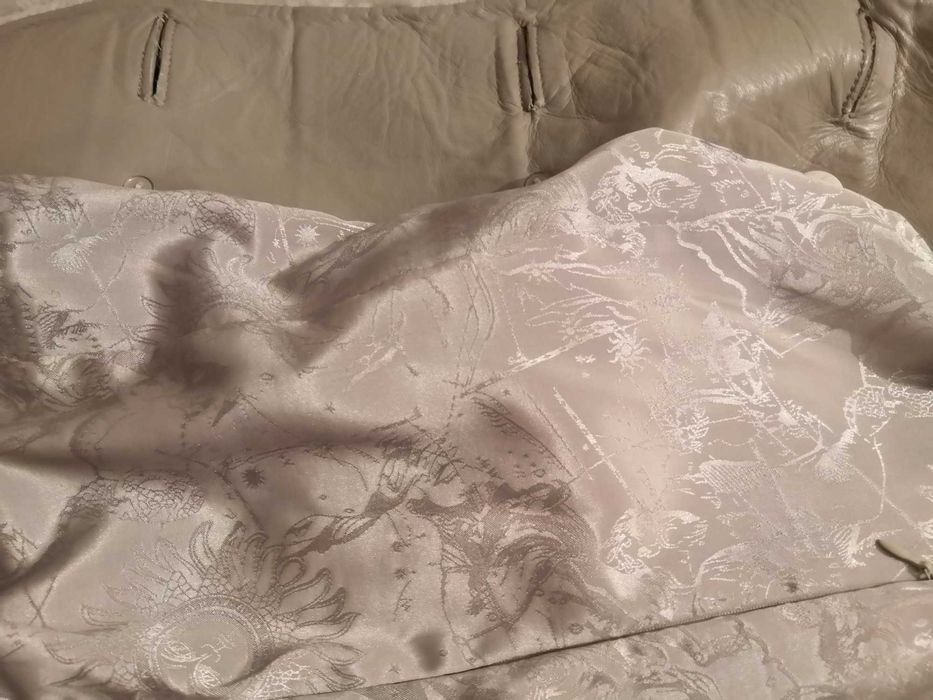 Шуба мутоновая серая