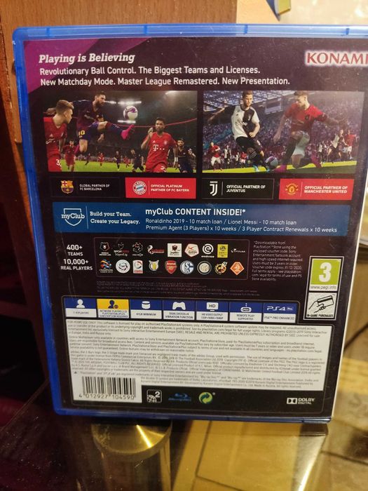 обмен диск eFootball PES 2020 PS4