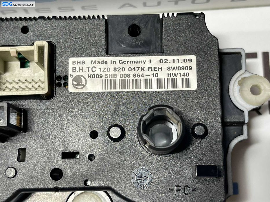 Climatronic Panou Comanda AC Aer Conditionat Clima Skoda Octavia 2 2004 - 2013 Cod 1Z0820047K [1065]