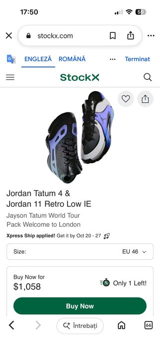 Jason Tatum4&Jordan 11 low Ie
