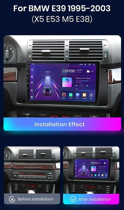 Navigatie Android dedicata BMW E39/E53/X5 (1996-2007),