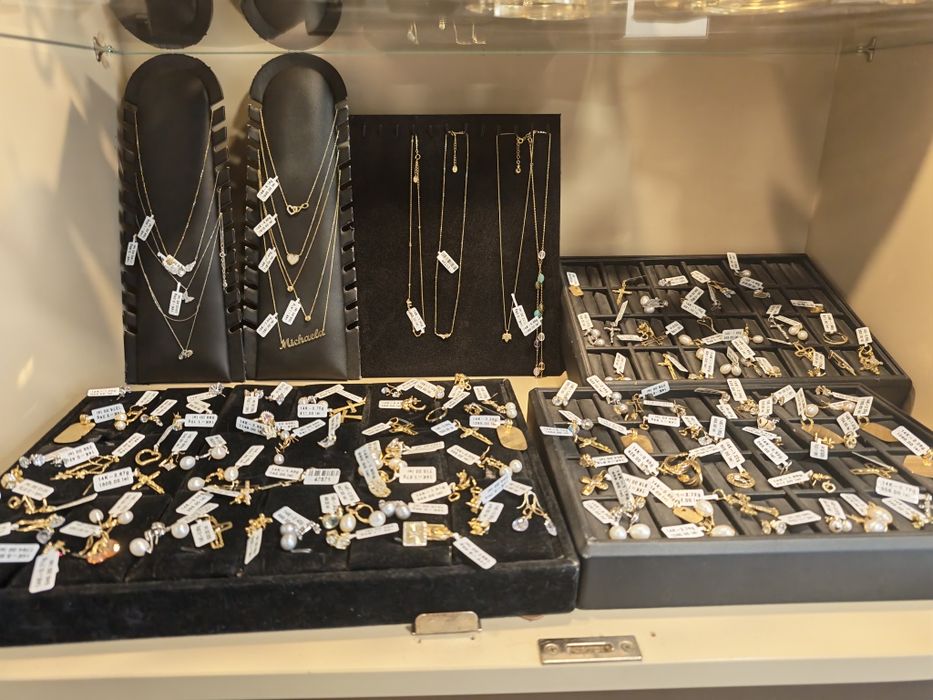 ROYAL: Bijuterii AUR 14K Bratara, Lant, Inel Colier/Bijuterie 585 dama 14k 18k