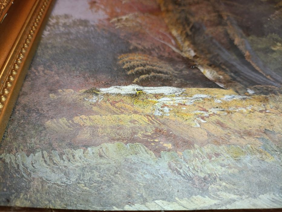 Tablou Pictat "Apus peste Lacul Ascuns" Anul 1998