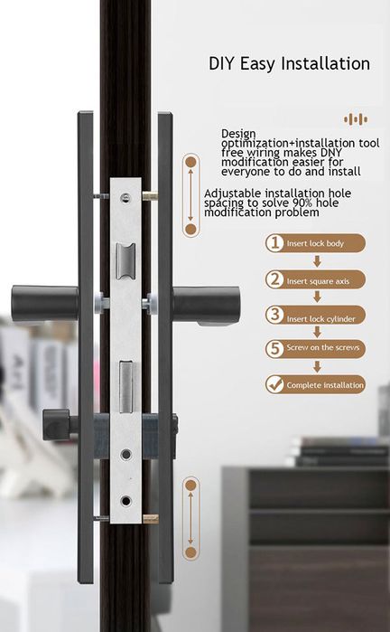 Смарт брава с 5 метода на отключване, Tuya App / SB003 /