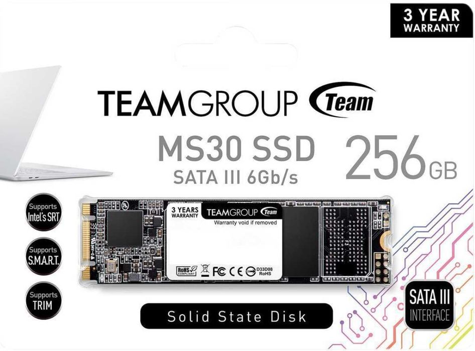 TeamGroup MS30 256GB SSD M.2 2280 SATA | TM8PS7256G0C101
