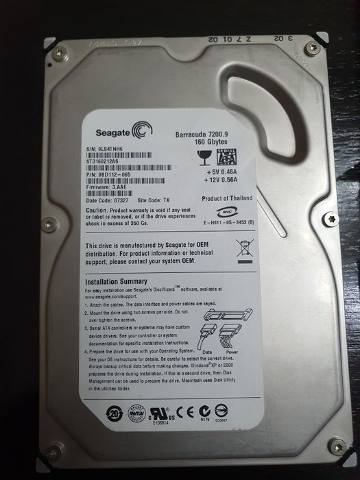 Оперативная память, жёсткий диск, дисковод