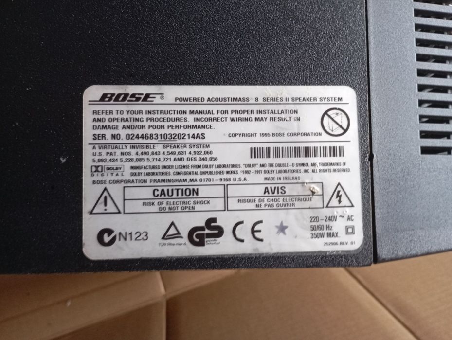 Bose Acoustimas activ 6,complet!