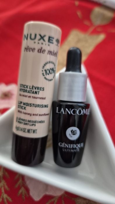Lancome nuxe серум и гланц за устни
