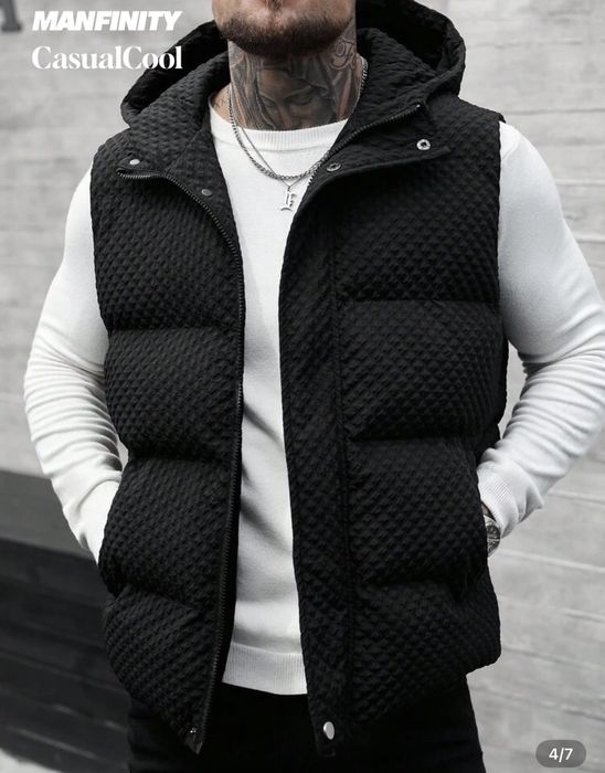 Мъжки нов елек , черен