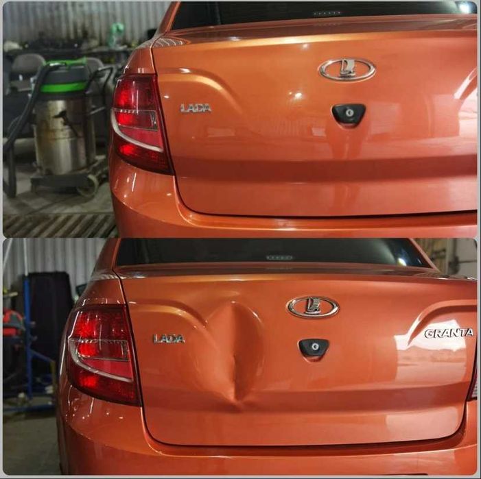 Удаление вмятин на капоте PDR без окраса Алматы | с сохранением ЛКП